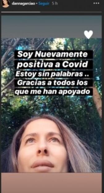 Danna García da positivo en Covid-19 por tercera vez 
