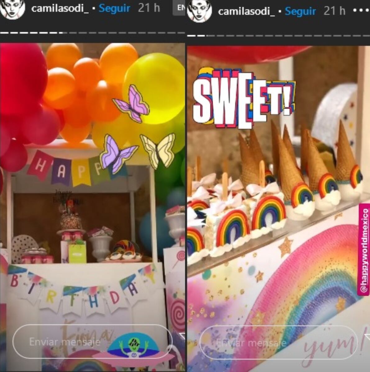 La increíble fiesta de cumpleaños de la hija Camila Sodi y Diego Luna  