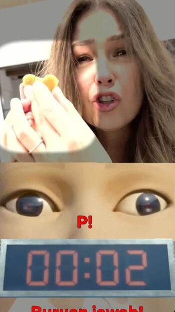 Thalía se suma al reto de hacer la galleta de “Squid Game”