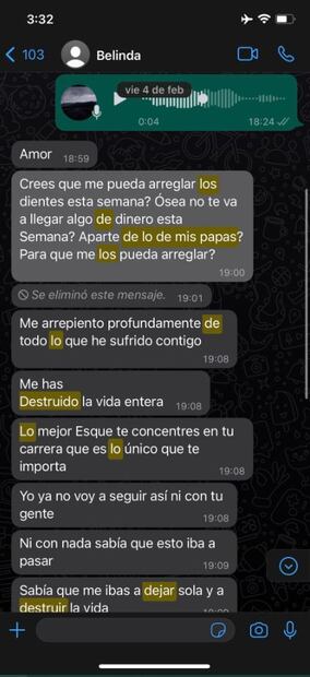 Christian Nodal está harto, responde a la mamá de Belinda y exhibe que su ex le pedía dinero