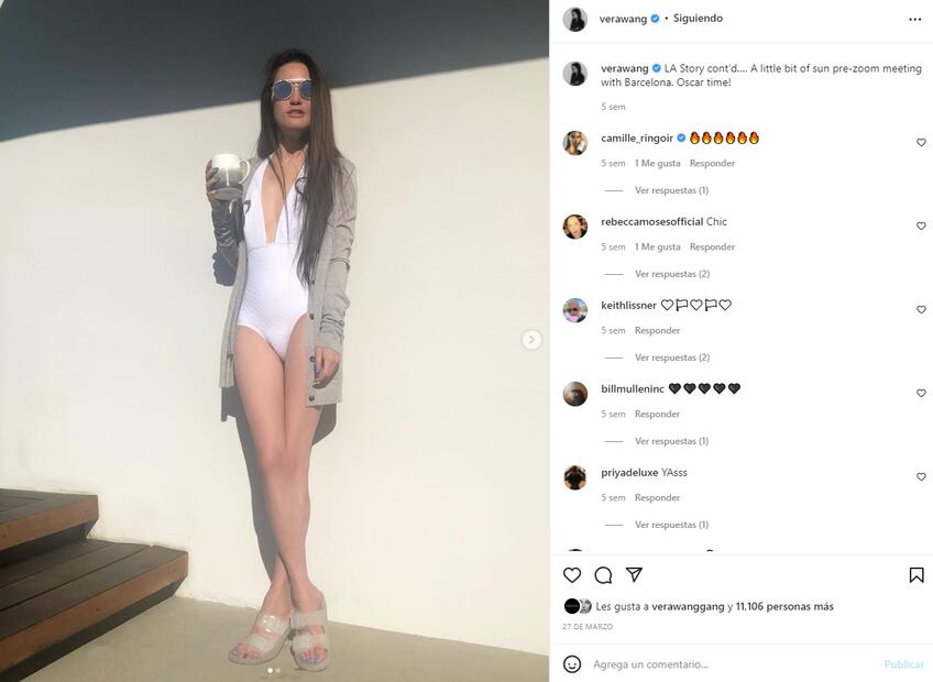 El sorprendente estado físico de Vera Wang a sus casi 73 años