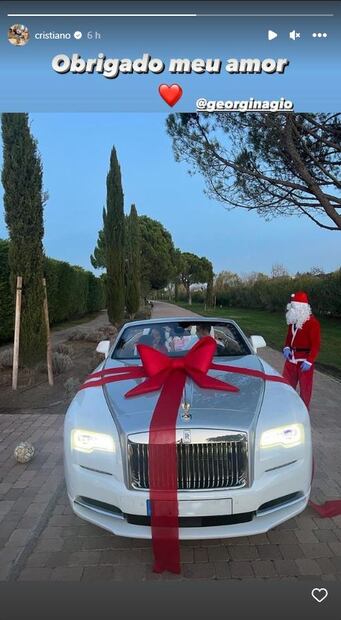 Georgina Rodríguez cura las penas de Cristiano Ronaldo con un impresionante Rolls-Royce