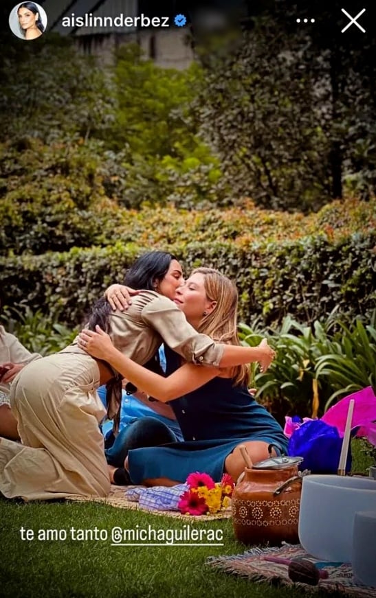 Aislinn Derbez en el baby shower de Mich Aguilera / Foto: Instagram