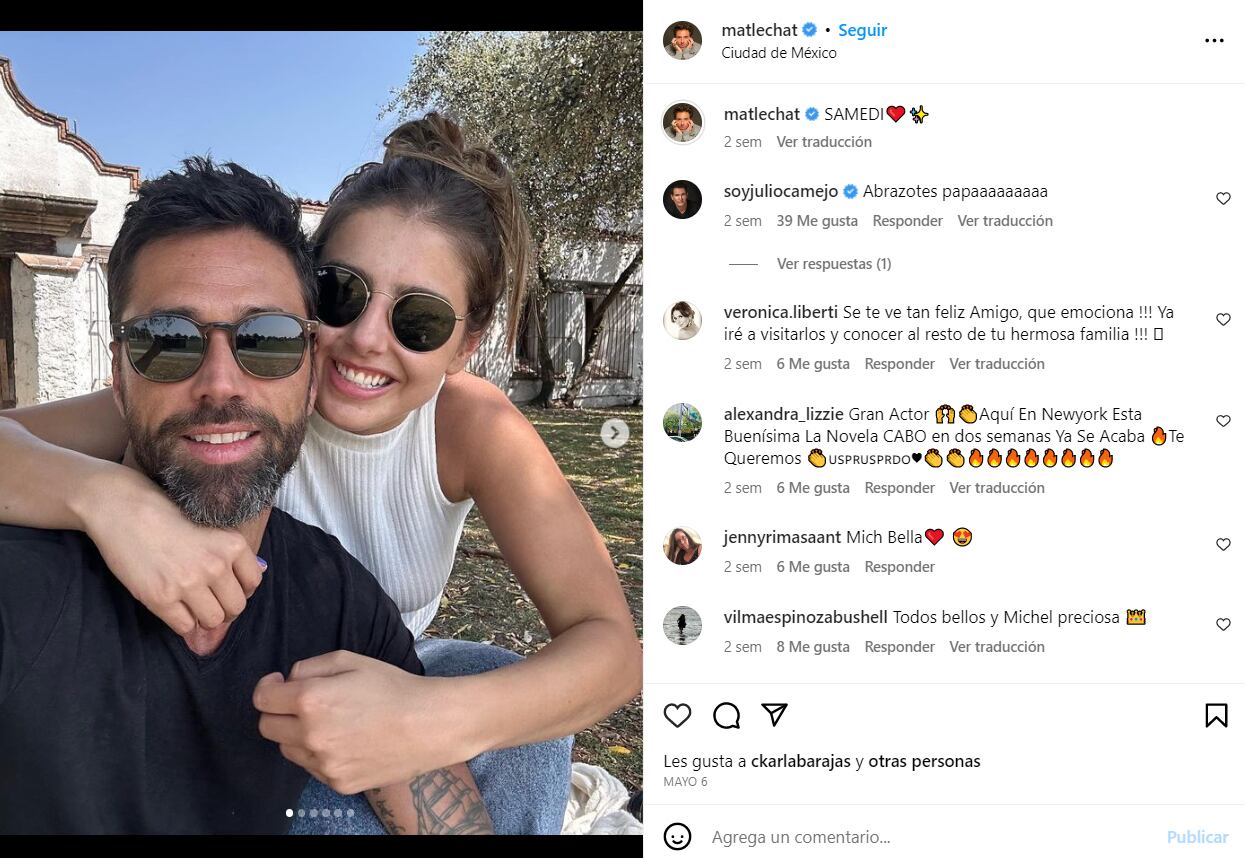 Michelle Renaud y Matías Novoa posaron oficialmente como pareja en octubre del año pasado / Instagram: @matlechat