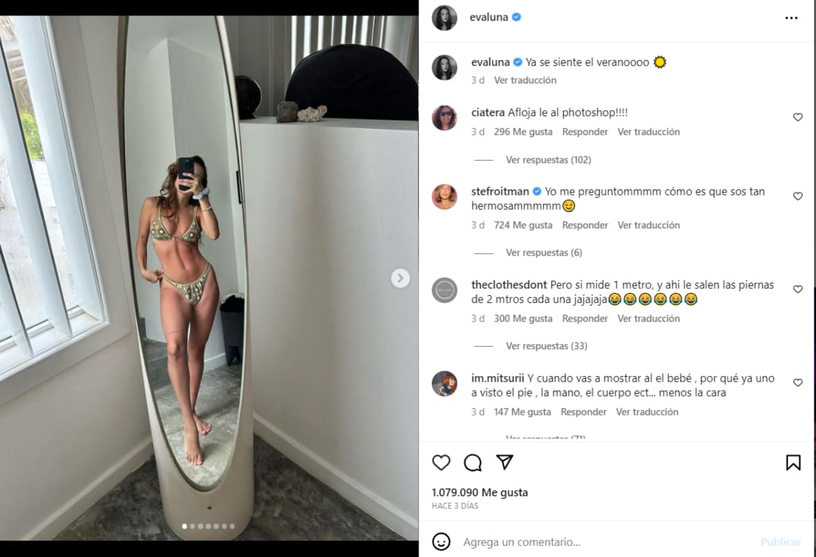 Evaluna Montaner presume su abdomen tonificado / Instagram