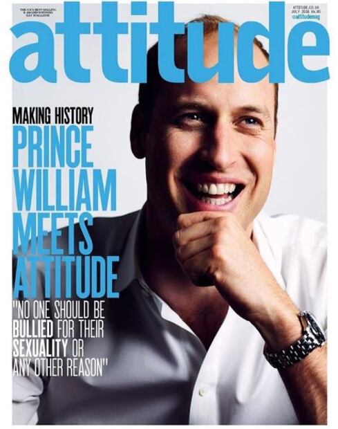El príncipe William posa para revista gay en apoyo a la comunidad LGBT