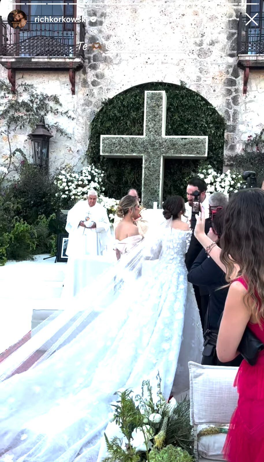 Boda Sofía Castro y Pablo Bernot / Foto: Instagram