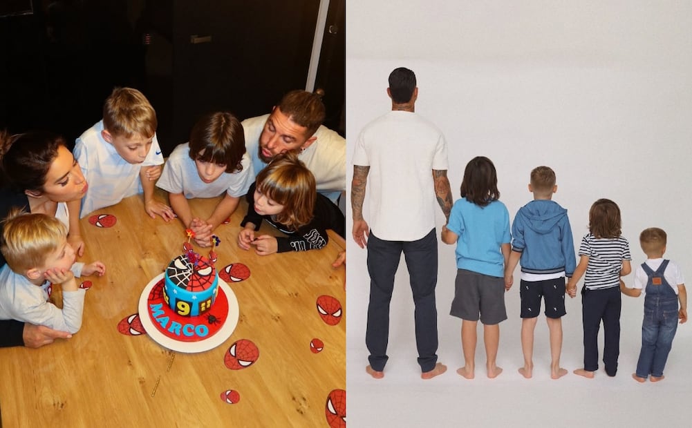 La familia de Pilar Rubio y Sergio Ramos / Fotos: Instagram