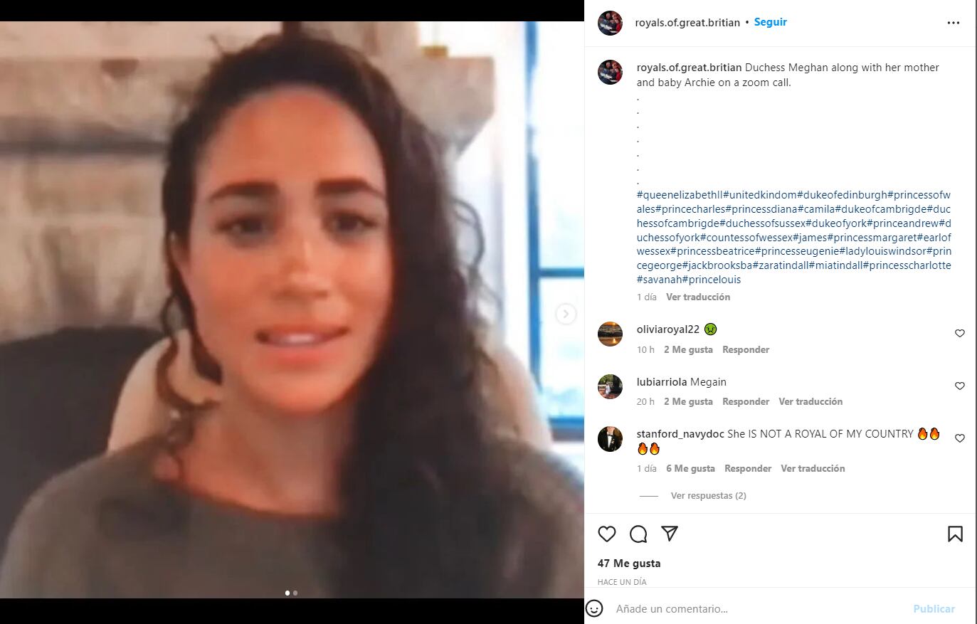 Meghan Markle apuesta por un look natural, sin maquillaje y pelo rizado