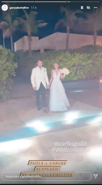 Carlos Gotlib y Paola Salomón se casan en lujosa boda celebrada en Acapulco