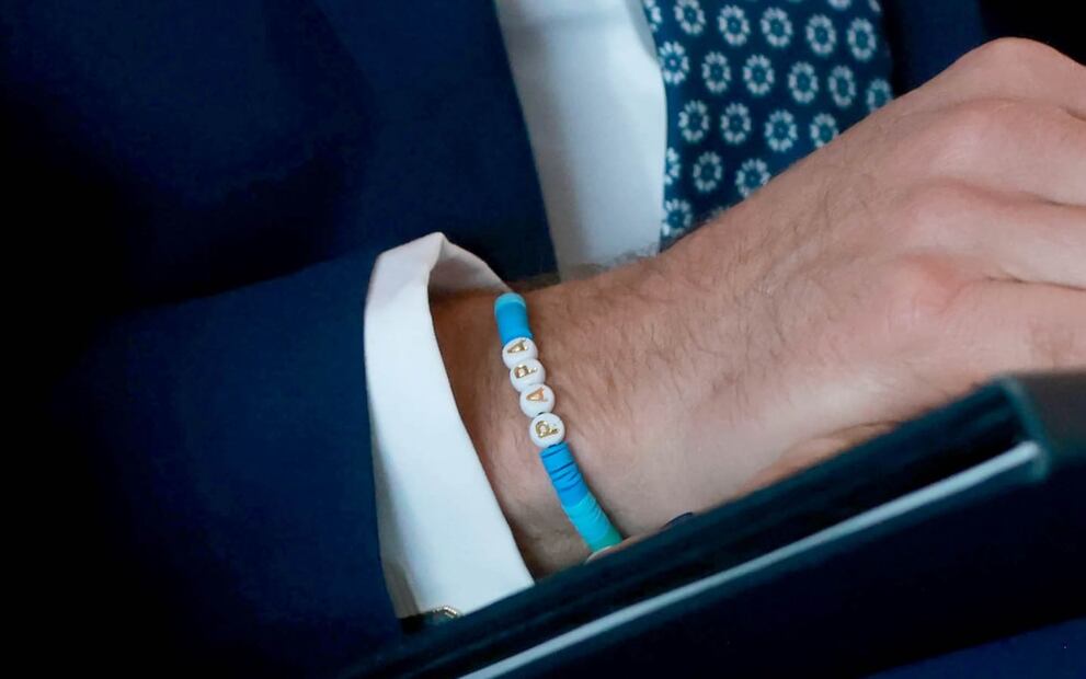 La pulsera del príncipe William en Sudáfrica / Foto: Getty Images