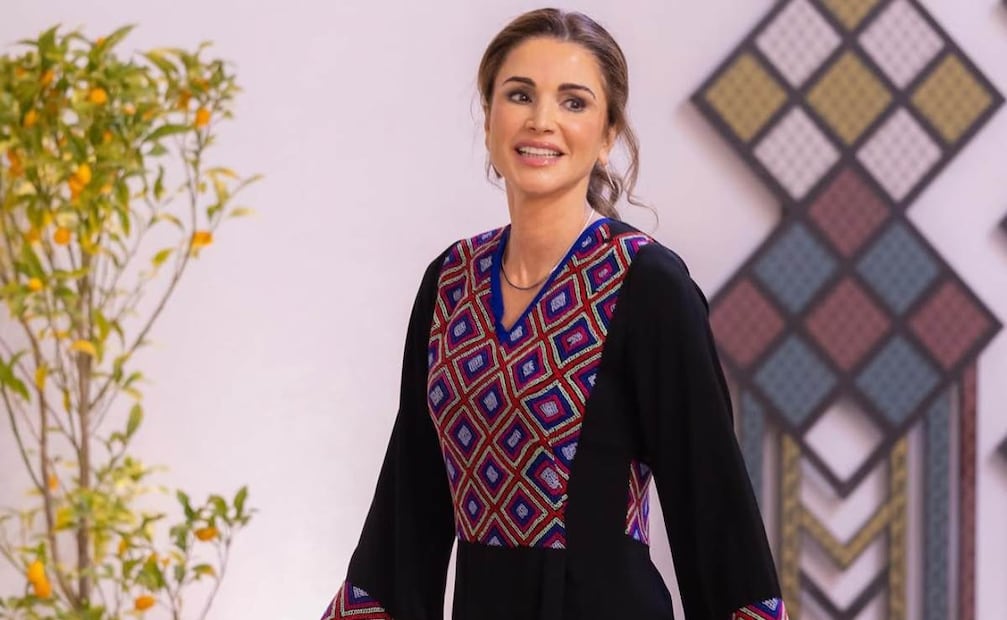 La reina Rania de Jordania en su reciente reunión en Sahab / Foto: Instagram