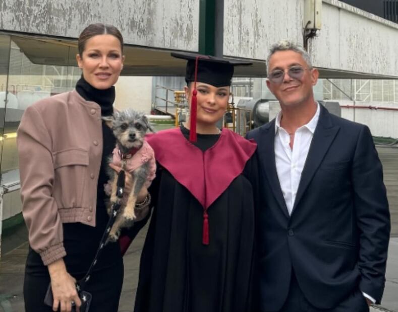 Alejandro Sanz y Jaydy Michel con su hija Manuela / Foto: Instagram