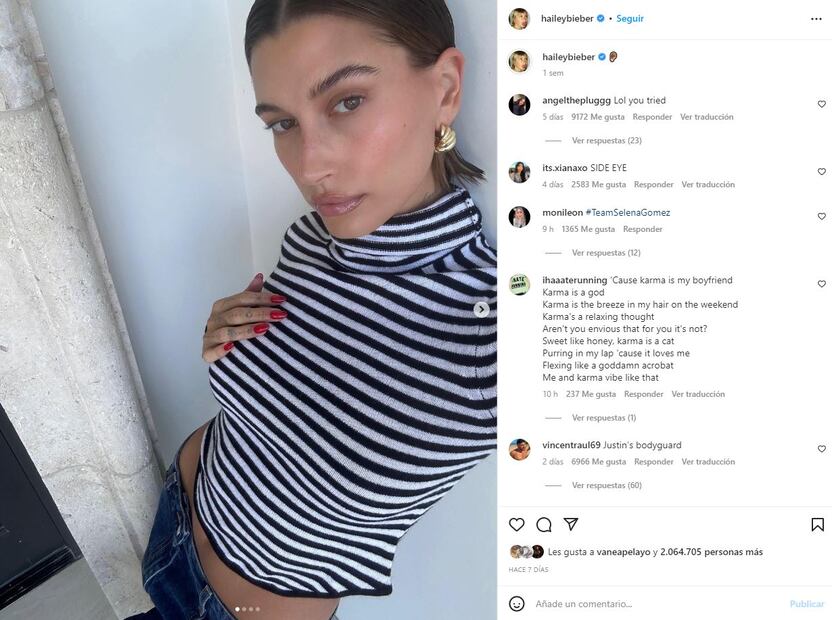 Selena Gomez detiene mensajes de odio contra Hailey Bieber; ella da las gracias