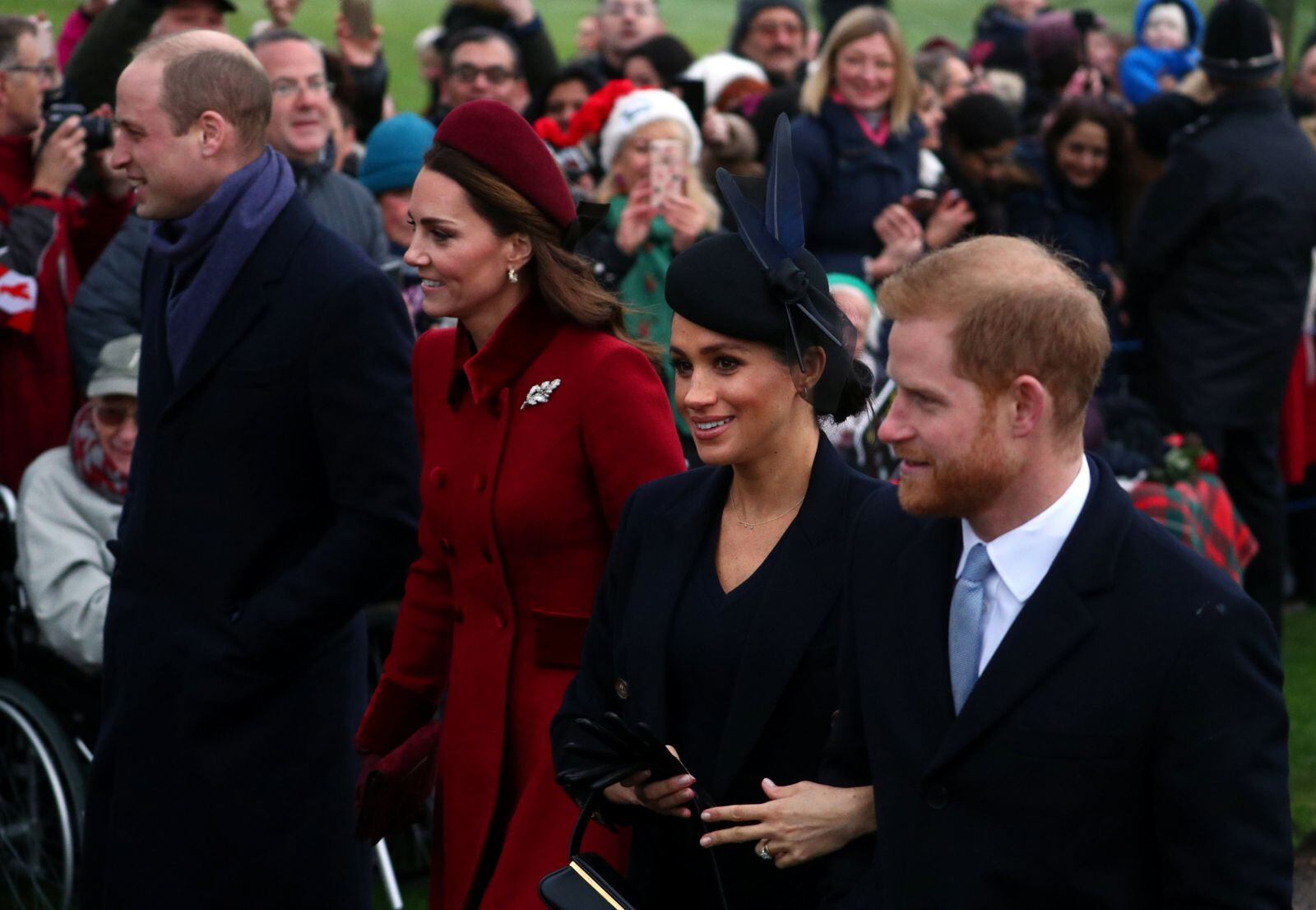 Los looks navideños de Kate Middleton y Meghan Markle