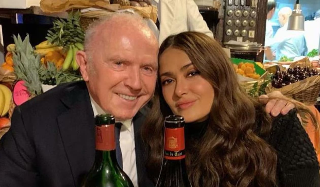 Salma Hayek con el empresario François Pinault, su suegro / Foto: Instagram