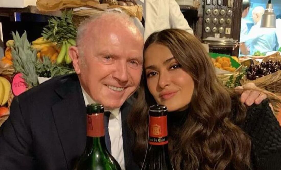 Salma Hayek con el empresario François Pinault, su suegro / Foto: Instagram