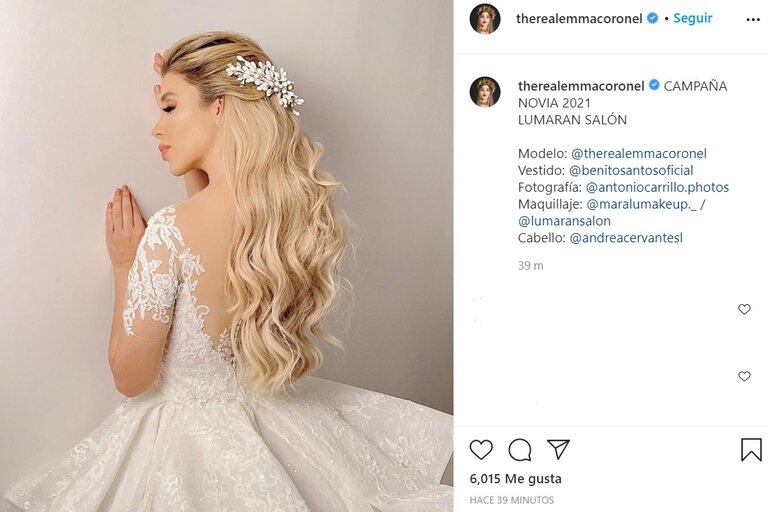 Emma Coronel, esposa de "El Chapo”, se viste de novia con diseño de Benito Santos