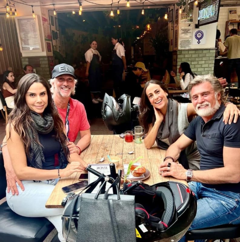 Paola Rojas, Marcelo Imposti, Paulina Mercado y Juan Soler / Instagram: @paulinamercado007