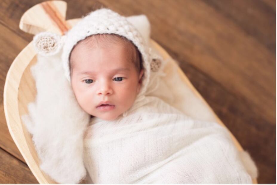 La primera sesión de fotos del bebé de Michelle Renaud 