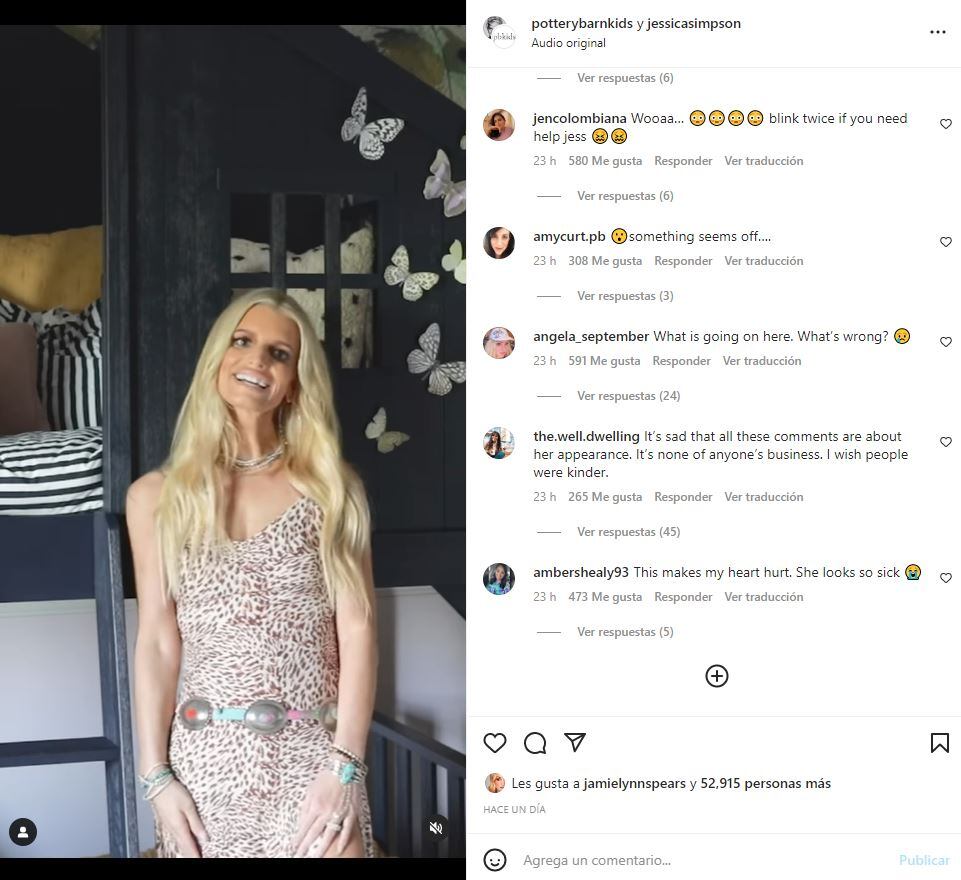 Preocupa semblante de Jessica Simpson. "Apenas puede hablar"