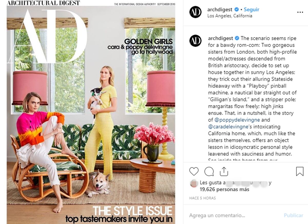 Conoce la majestuosa y paradisíaca mansión de Cara Delevingne