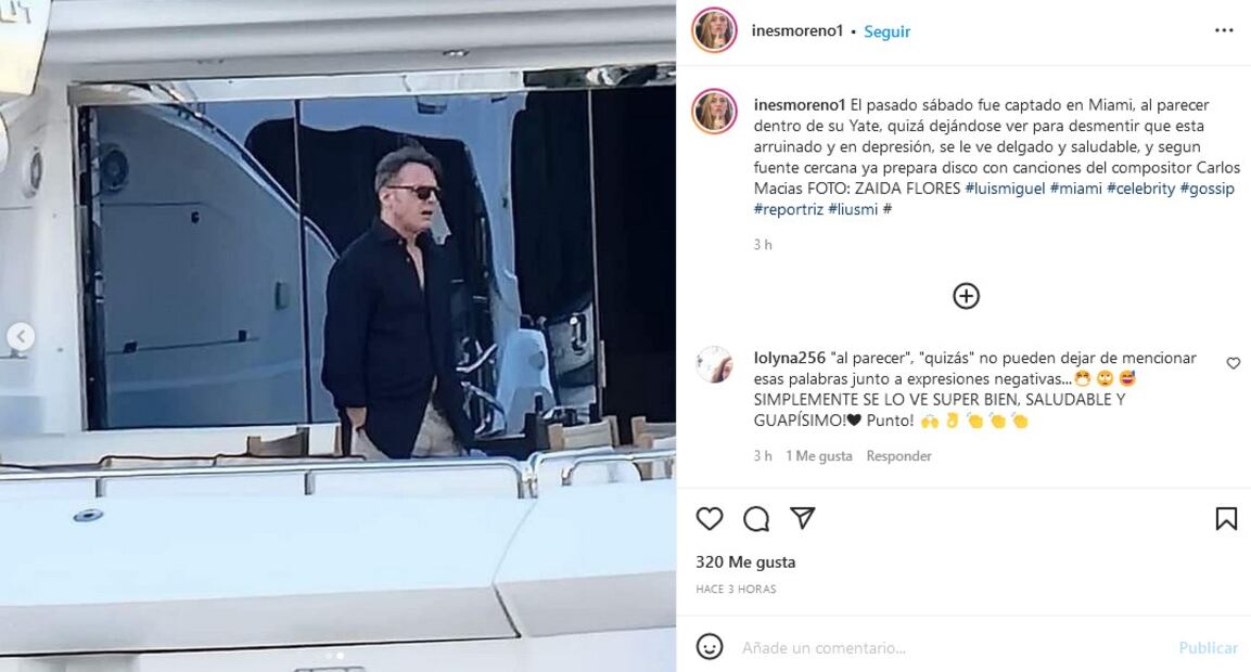 VIDEO: Reaparece Luis Miguel, sano, delgado y con su particular estilo
