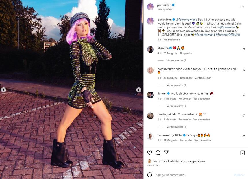 Paris Hilton luce unas padrísimas botas Givenchy / Instagram