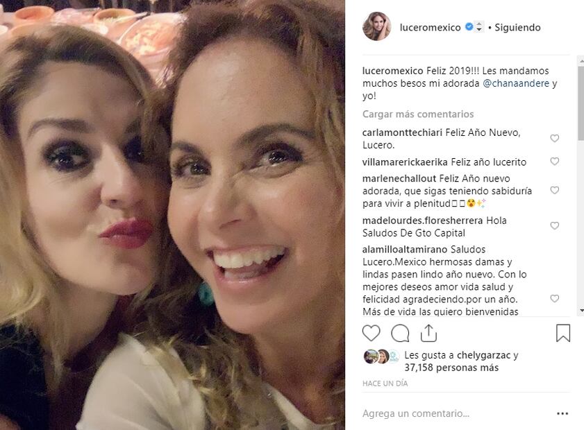 Lucero y Chantal Andere juntas en Año Nuevo 