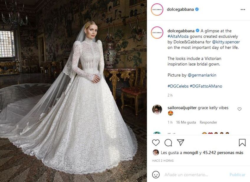 Kitty Spencer, sobrina de la princesa Diana, se casó en Roma con Michael Lewis