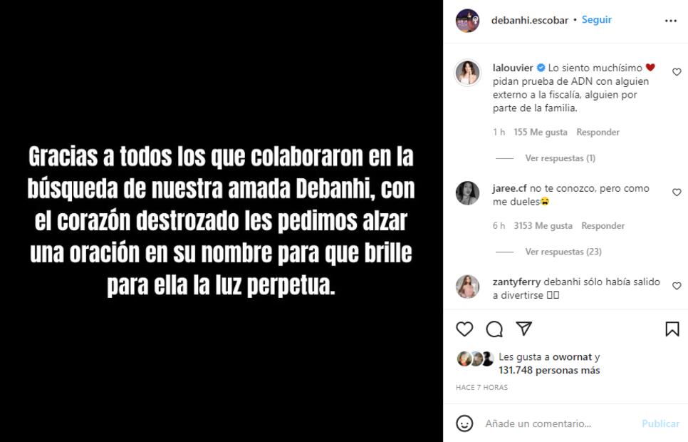 Natalia Esperón, Guillermo Arriaga y más se suman al duelo por Debanhi Escobar