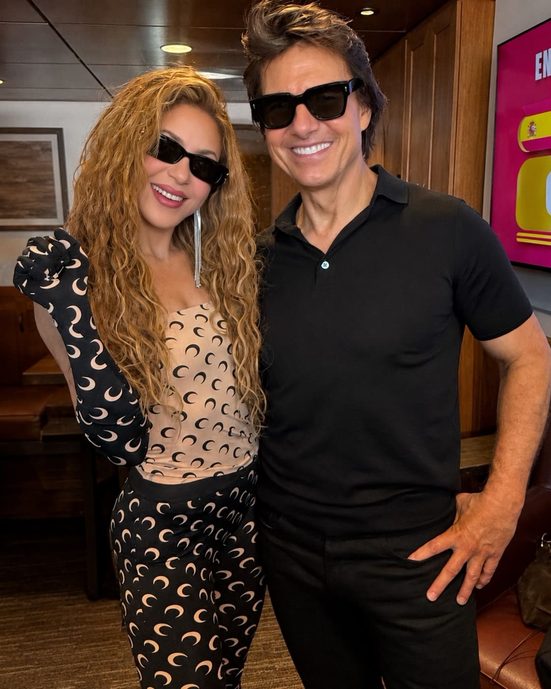 Shakira y Tom Cruise. (Foto: Instagram)