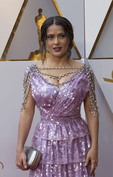 ¿Qué le pasó a Salma Hayek en esta entrega de los Oscar?