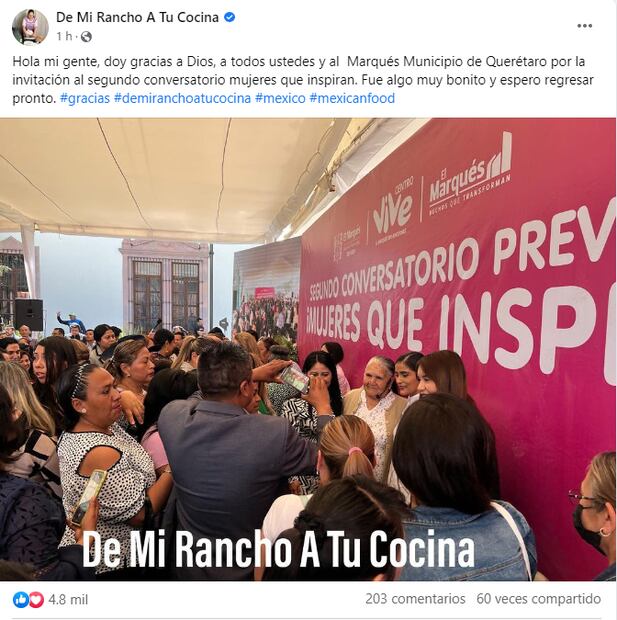 Reconocen a doña Ángela como una mujer que inspira en el marco del 8M