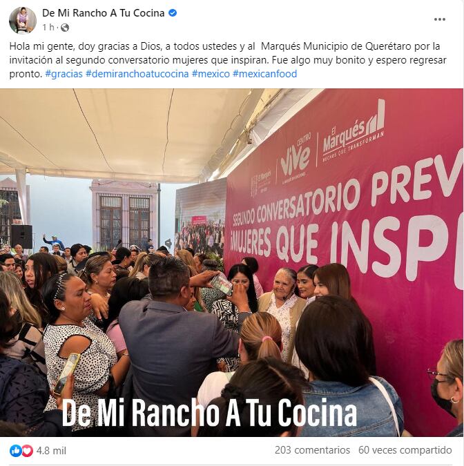 Reconocen a doña Ángela como una mujer que inspira en el marco del 8M
