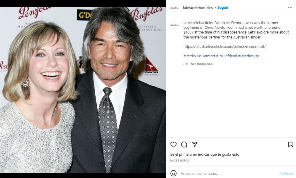 El novio de Olivia Newton John que fingió su muerte