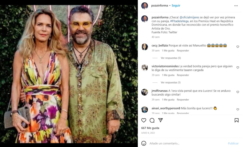 El romance de Manuel Mijares y Pita de la Vega habría llegado a su fin
