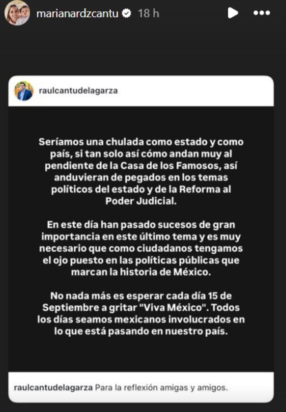 Mariana Rodríguez sobre La Casa de los Famosos México / Foto: Instagram