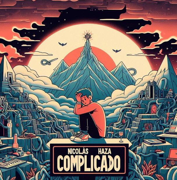 Portada de "Complicado", uno de los últimos sencillos de Nicolás Haza / Foto: Instagram