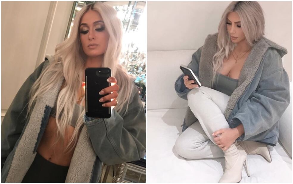 La espectacular transformación de Paris Hilton en Kim Kardashian