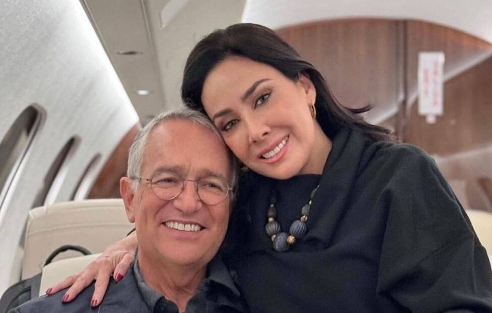 El empresario Ricardo Salinas Pliego con su esposa María Laura Medina / Foto: Instagram