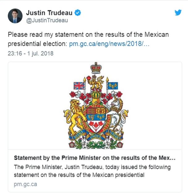 ¿Qué presidentes del mundo felicitaron a AMLO por su victoria?