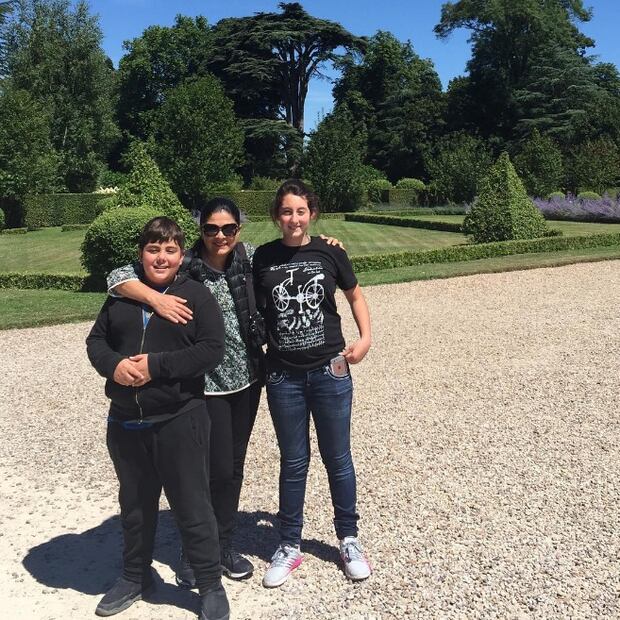La familia de Victoria Ruffo y Omar Fayad