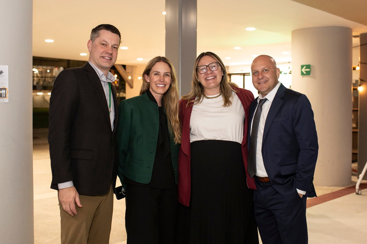Noah Randall, Rachel Dillon, Mary Elise Grassmuck y Jordan Maas. (Foto: Esteban Torreblanca)