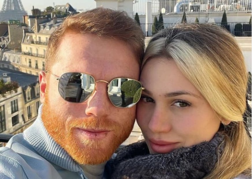 "Canelo" Álvarez y Fernanda Gómez / Foto: Instagram: @fernandagmtz