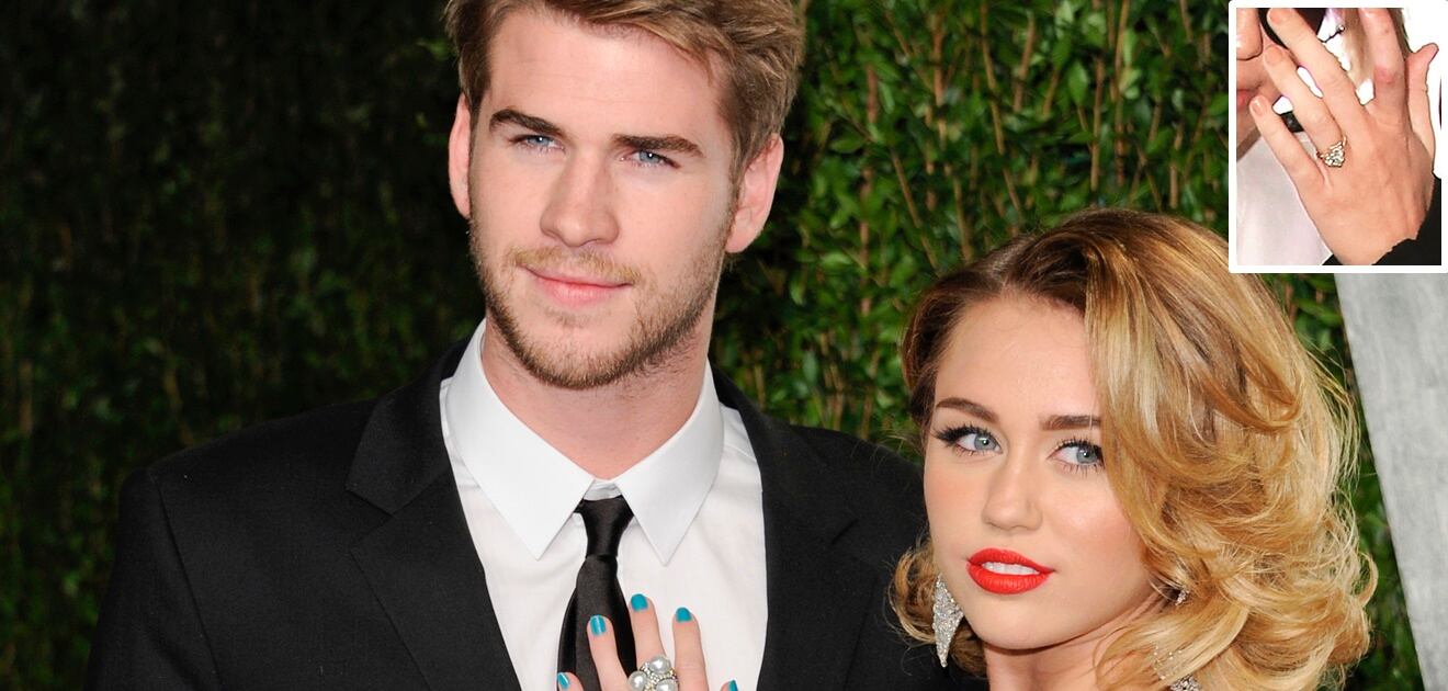 <p>Liam Hemsworth le dio un espectacular anillo de amor a Miley Cyrus.<strong> (Fotos: Archivo y Especial)</strong></p>