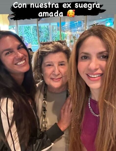 Shakira, su amiga Gabriela e Inés Pertiné, mamá de Antonio de la Rúa / Instagram