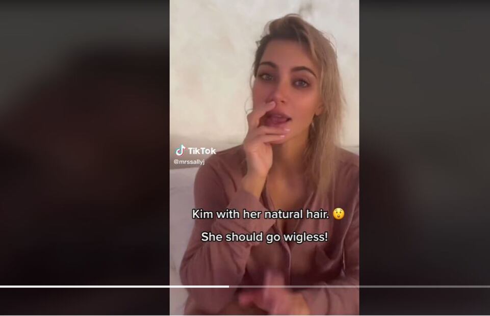 Así tiene el pelo Kim Kardashian tras años de tintes y uso de extensiones