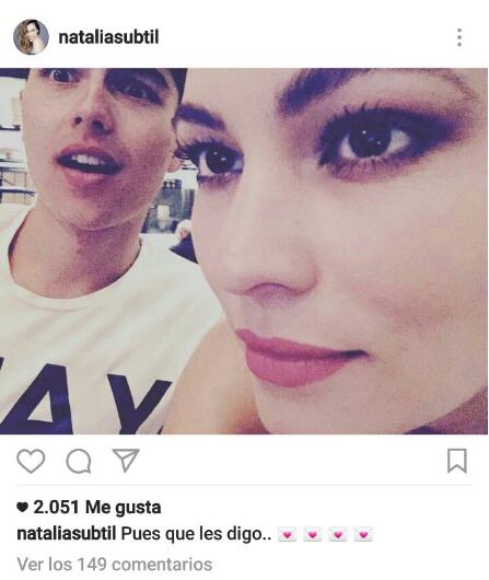 La polémica fotografía de Natália Subtil y Sergio Mayer Mori