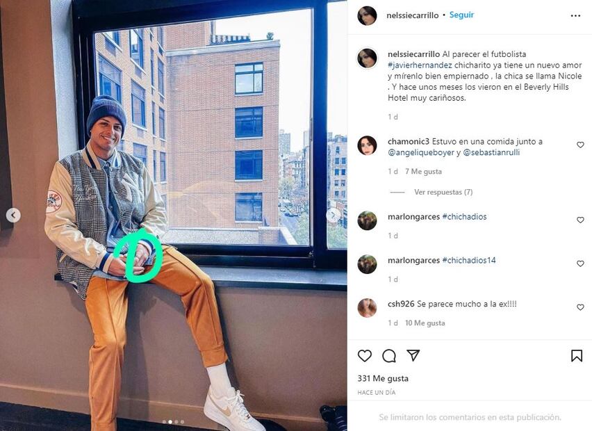 Javier “Chicharito” Hernández podría estar estrenando romance